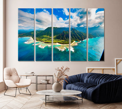 Na Pali Coast Kauai Canvas Print-Canvas Print-CetArt-1 Panel-24x16 inches-CetArt