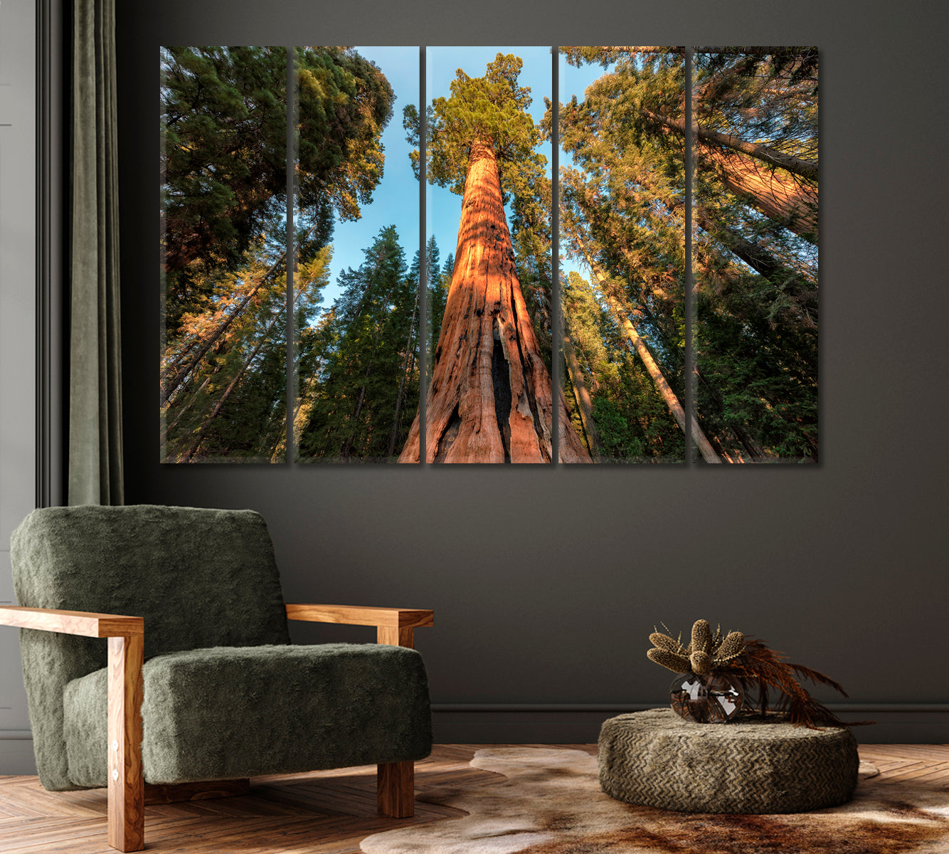 Giant Sequoia Trees Canvas Print-Canvas Print-CetArt-1 Panel-24x16 inches-CetArt