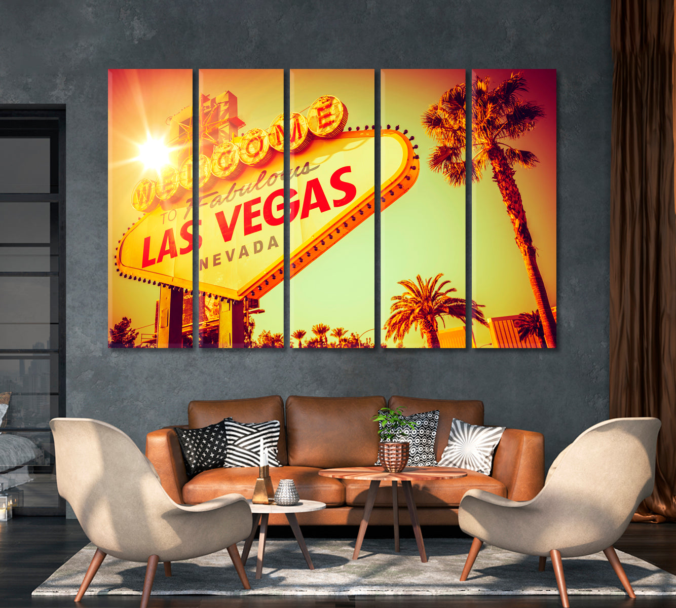 Las Vegas Nevada Canvas Print-Canvas Print-CetArt-1 Panel-24x16 inches-CetArt