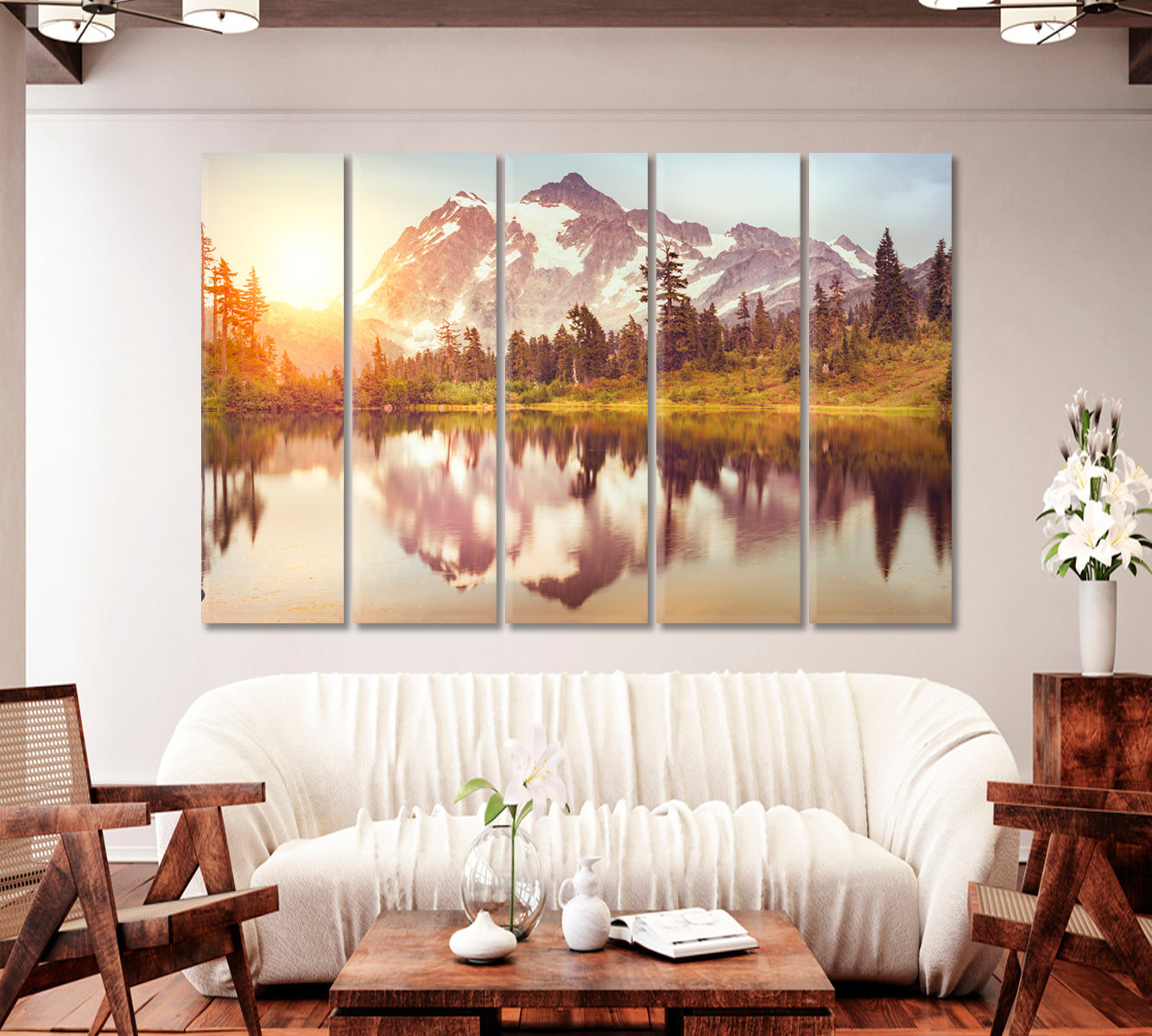 Mt Baker Snoqualmie National Forest Washington Canvas Print-Canvas Print-CetArt-1 Panel-24x16 inches-CetArt