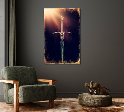 Magic Sword Canvas Print-Canvas Print-CetArt-1 panel-16x24 inches-CetArt