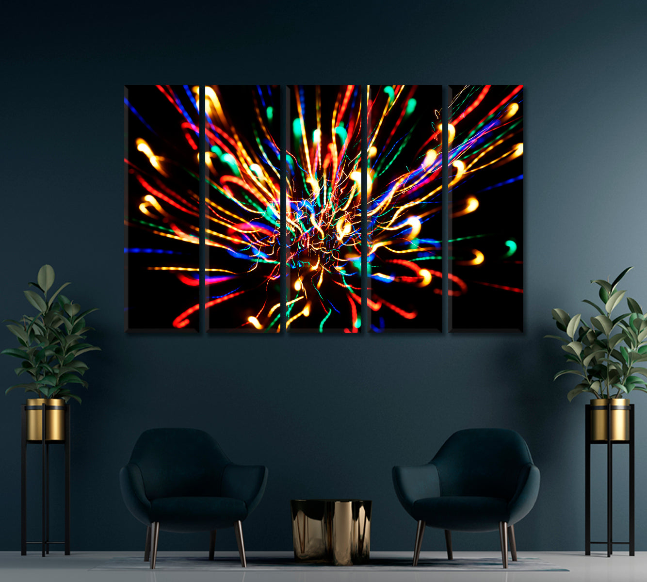 Colorful Lights Canvas Print-Canvas Print-CetArt-1 Panel-24x16 inches-CetArt
