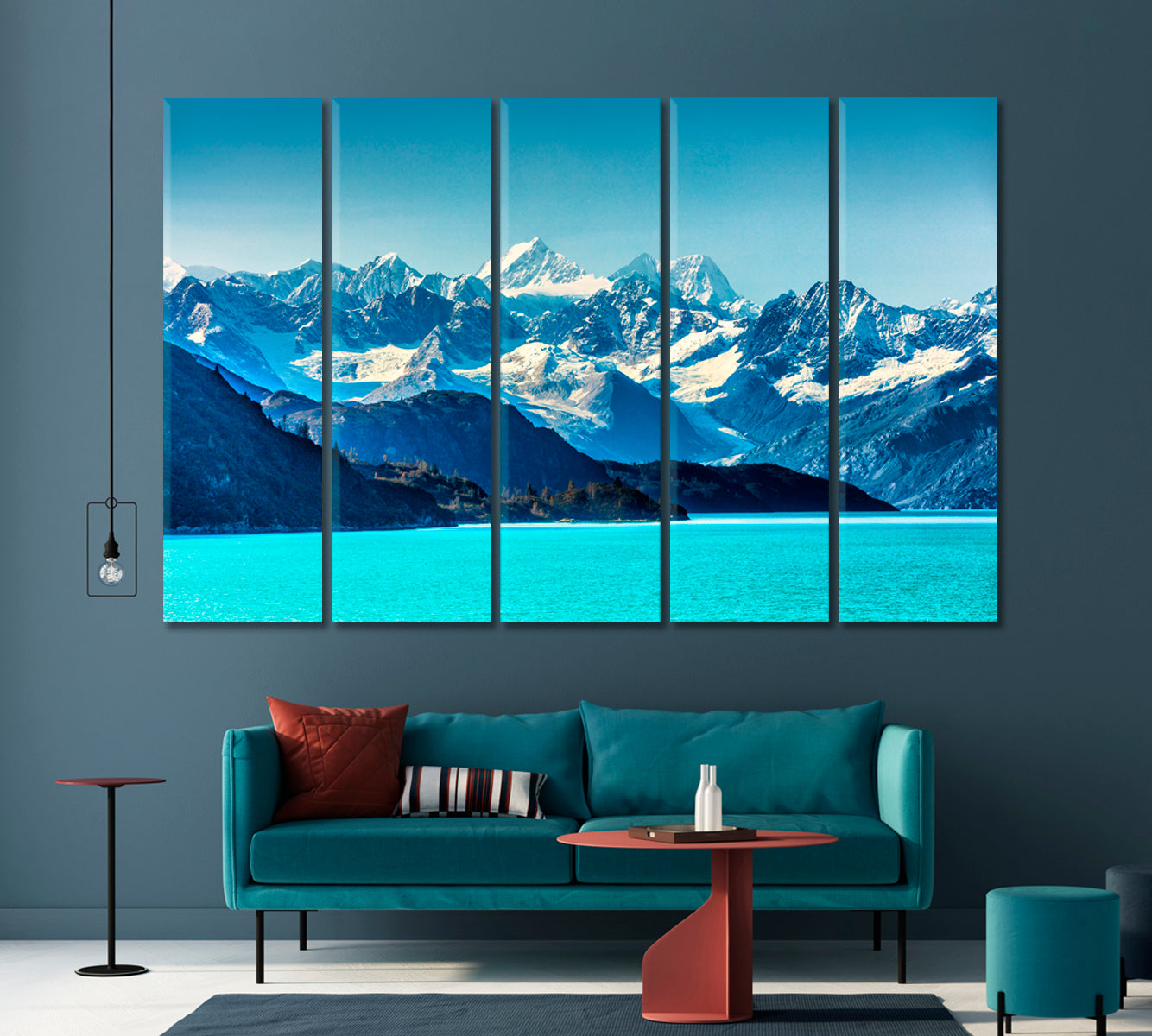 Snowy Alaska Mountains Canvas Print-Canvas Print-CetArt-1 Panel-24x16 inches-CetArt