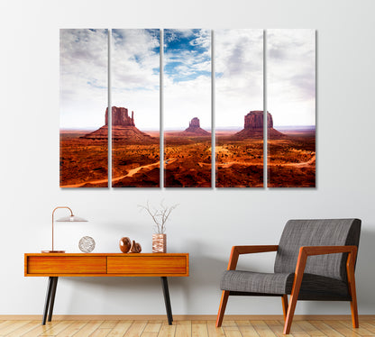 Monument Valley Navajo Tribal Park Desert USA Canvas Print-Canvas Print-CetArt-1 Panel-24x16 inches-CetArt