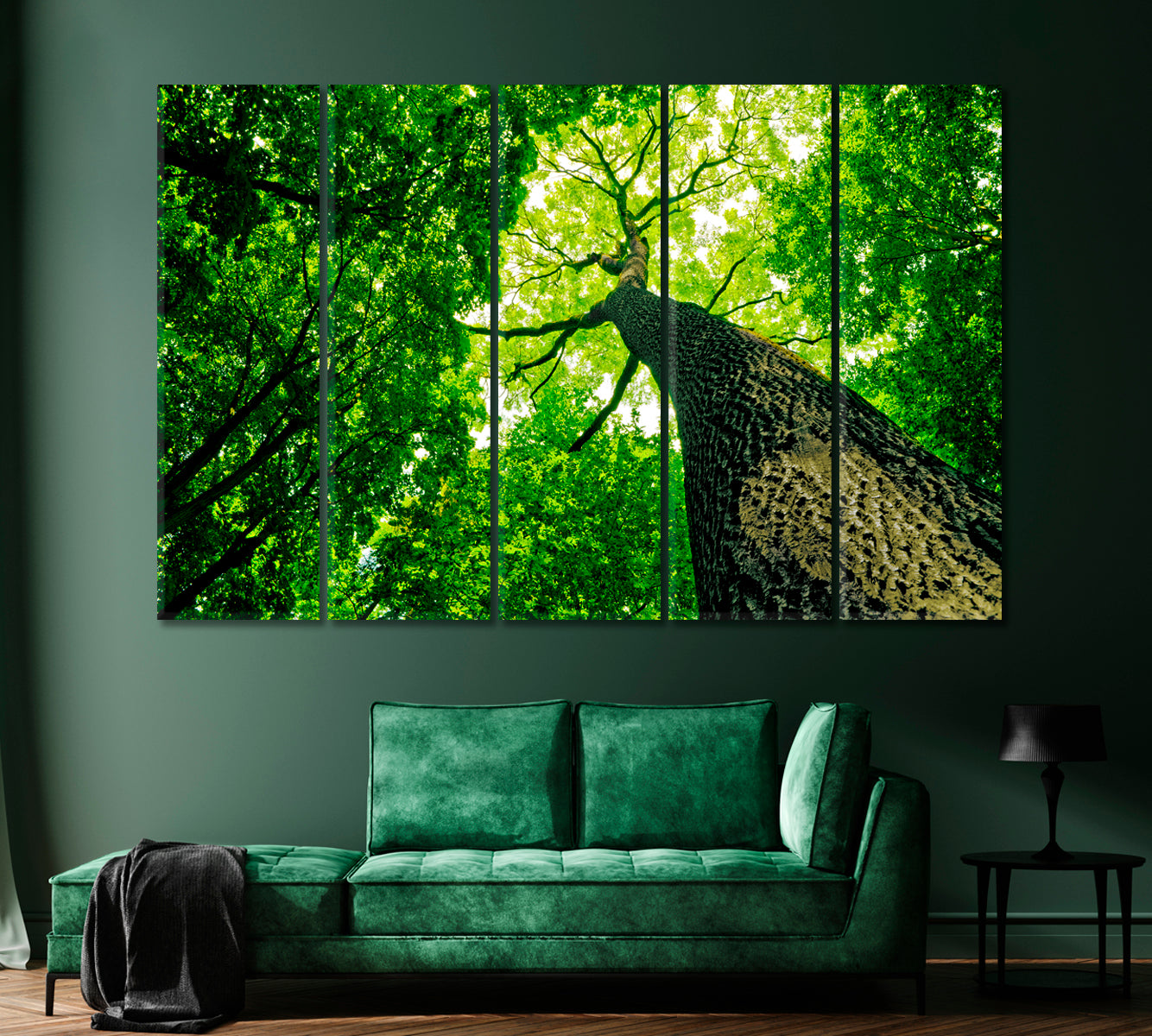 Forest Trees Canvas Print-Canvas Print-CetArt-1 Panel-24x16 inches-CetArt