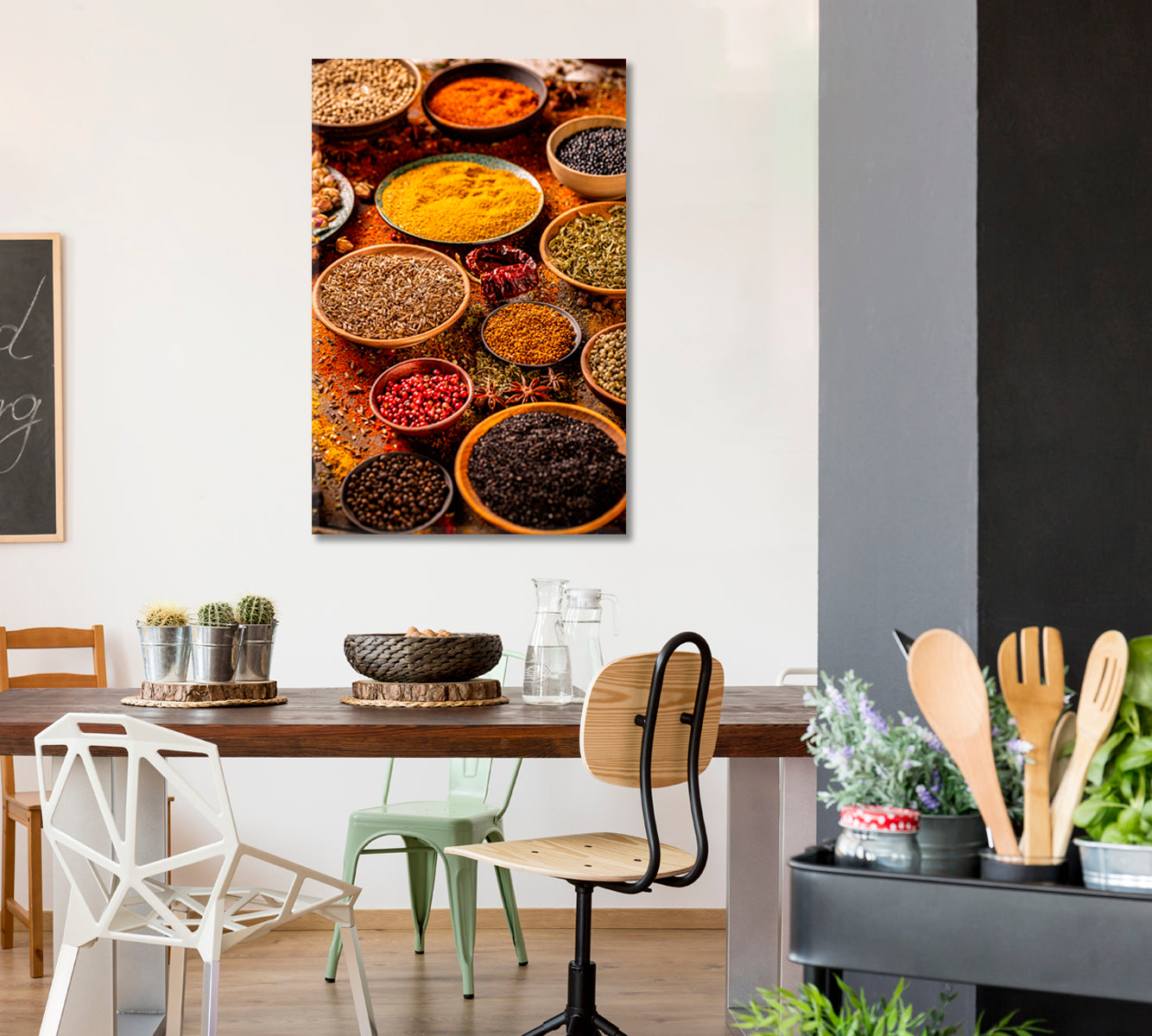 Colorful Spices Canvas Print-Canvas Print-CetArt-1 panel-16x24 inches-CetArt