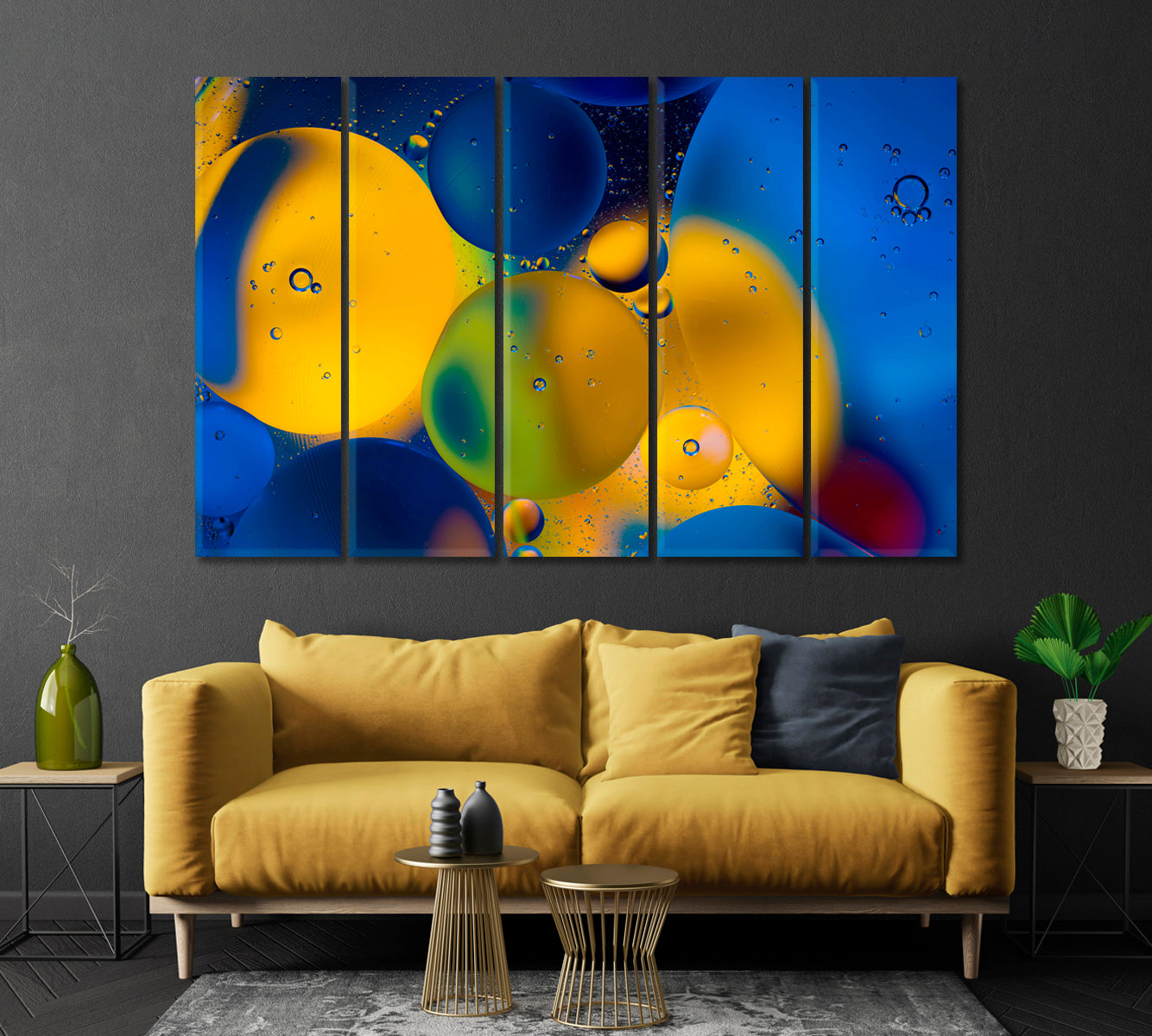 Colorful Abstract Glowing Bubbles Canvas Print-Canvas Print-CetArt-1 Panel-24x16 inches-CetArt