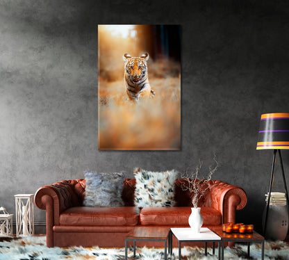 Siberian Tiger Cub Canvas Print-Canvas Print-CetArt-1 panel-16x24 inches-CetArt