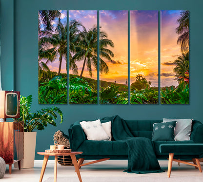 Morning Sky over Palm Beach Florida USA Canvas Print-Canvas Print-CetArt-1 Panel-24x16 inches-CetArt