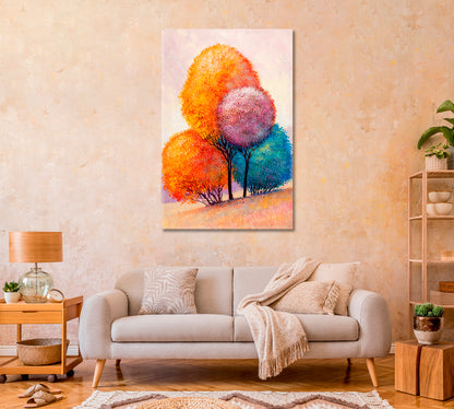 Colorful Autumn Forest Canvas Print-Canvas Print-CetArt-1 panel-16x24 inches-CetArt