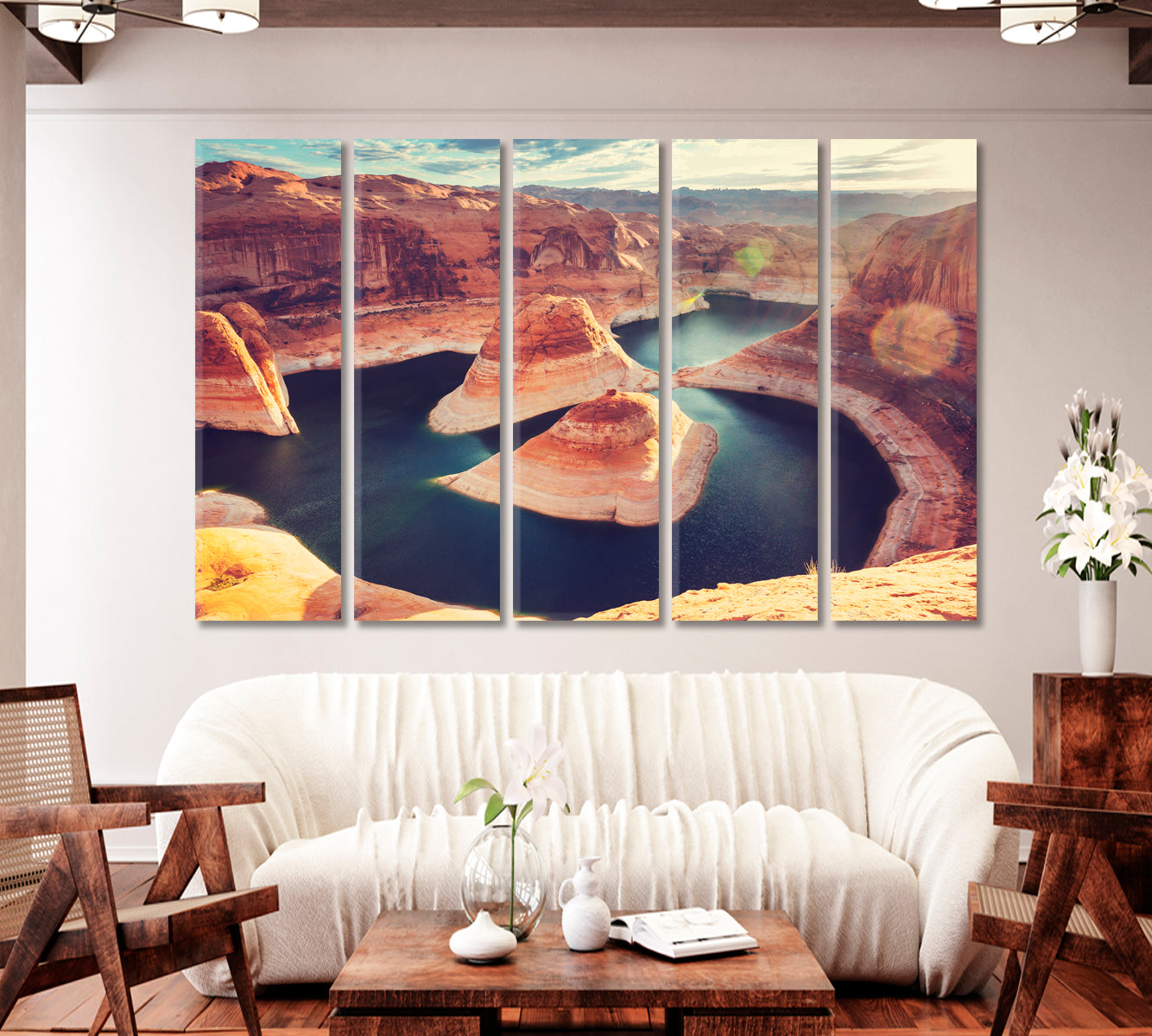 Beautiful Powell Lake Utah USA Canvas Print-Canvas Print-CetArt-1 Panel-24x16 inches-CetArt