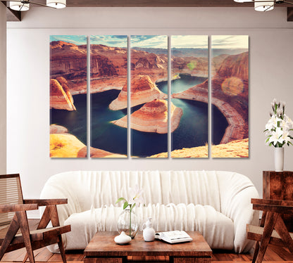 Beautiful Powell Lake Utah USA Canvas Print-Canvas Print-CetArt-1 Panel-24x16 inches-CetArt