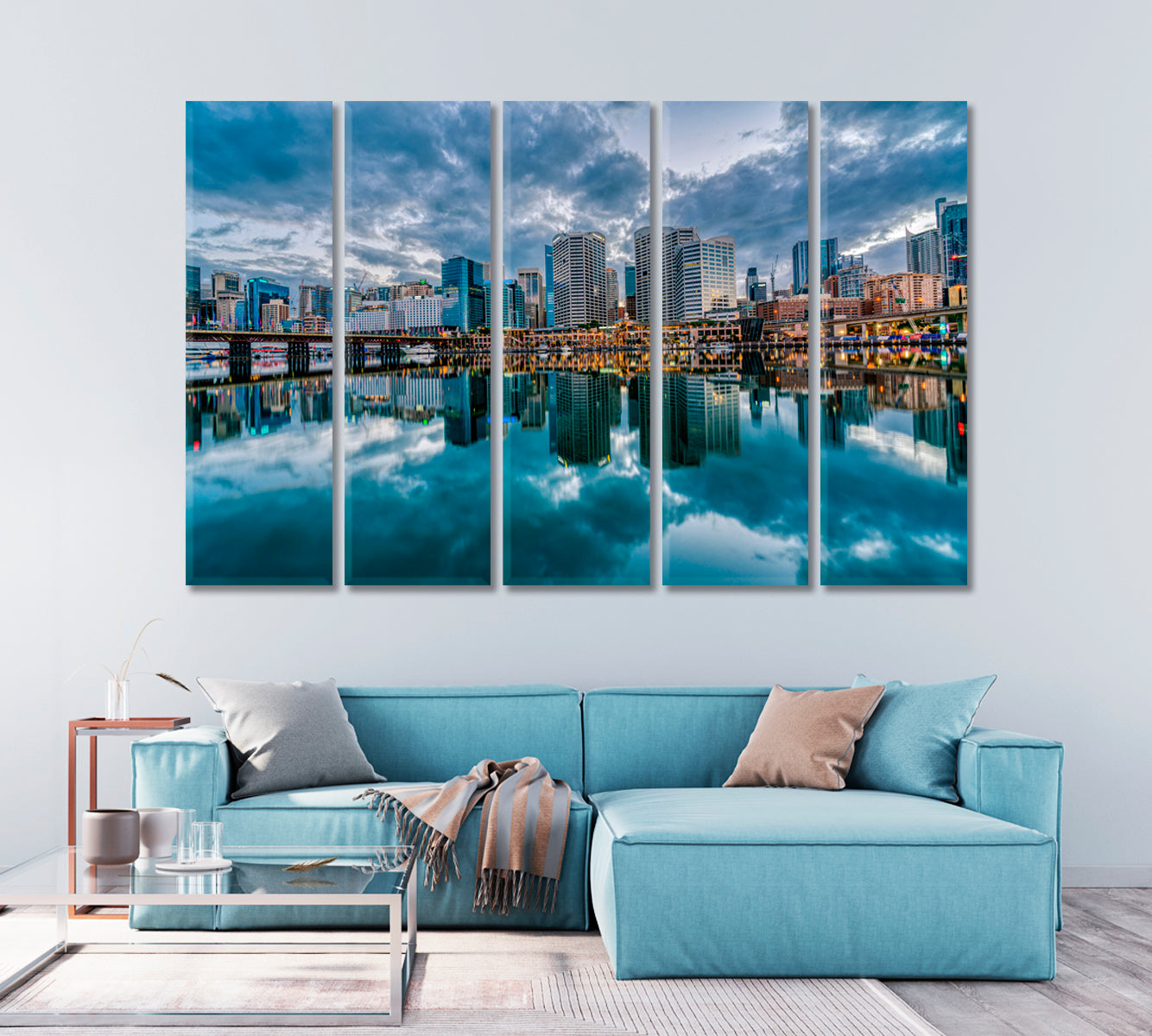 Darling Harbour Bay Sydney Australia Canvas Print-Canvas Print-CetArt-1 Panel-24x16 inches-CetArt