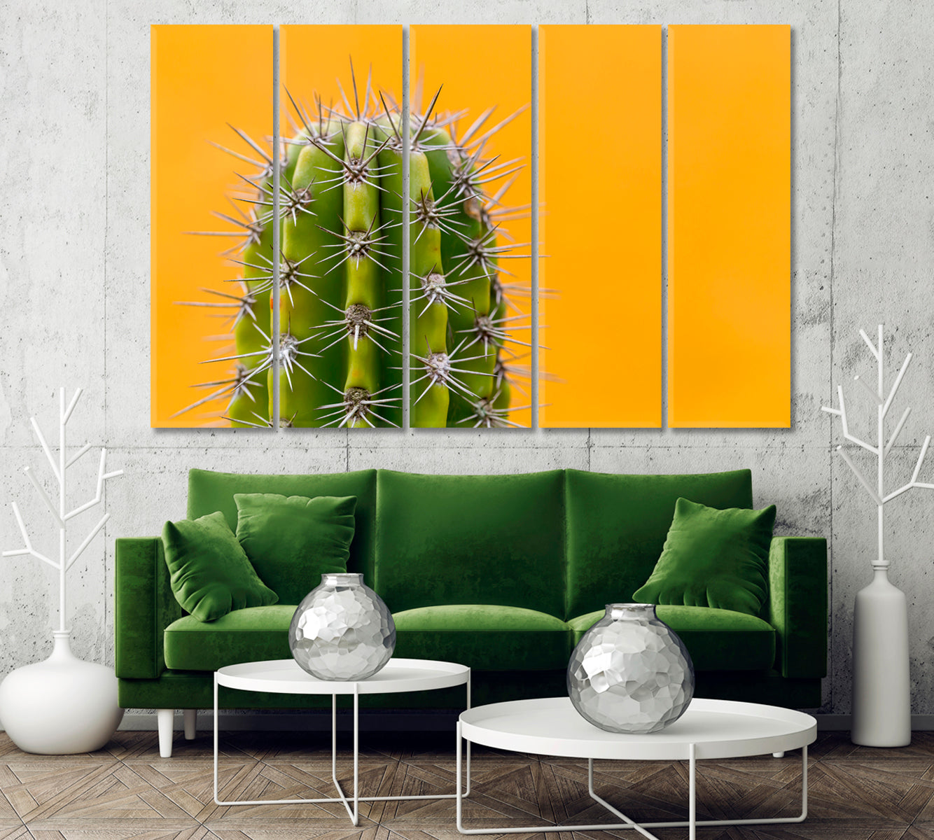 Cactus With Sharp Thorns Canvas Print-Canvas Print-CetArt-1 Panel-24x16 inches-CetArt