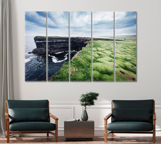 Downpatrick Head Rock Ireland Canvas Print-Canvas Print-CetArt-1 Panel-24x16 inches-CetArt