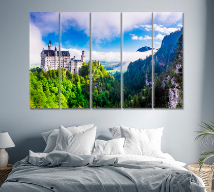 Neuschwanstein Castle in Fussen Germany Canvas Print-Canvas Print-CetArt-1 Panel-24x16 inches-CetArt