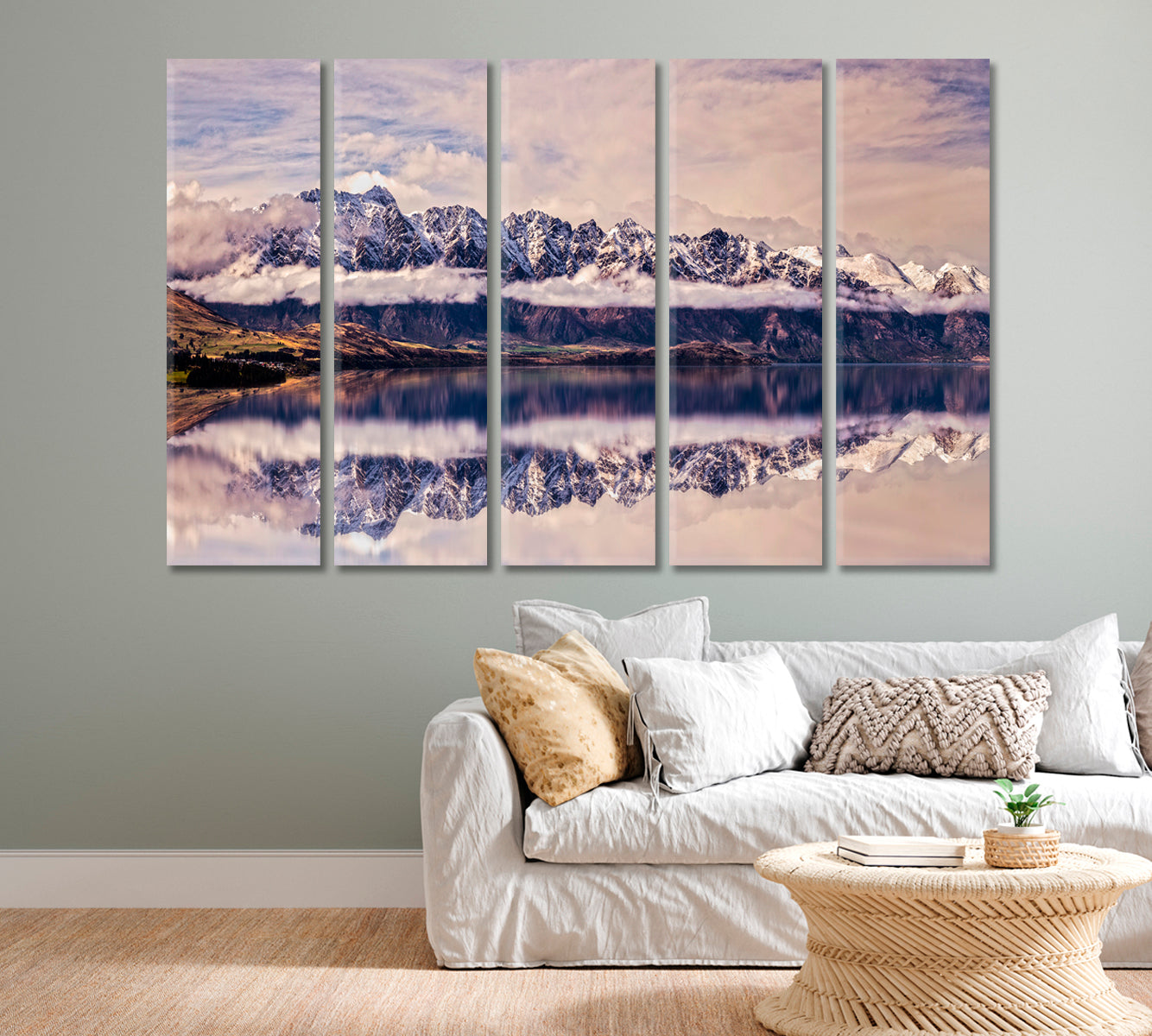 Remarkables Queenstown New Zealand Canvas Print-Canvas Print-CetArt-1 Panel-24x16 inches-CetArt