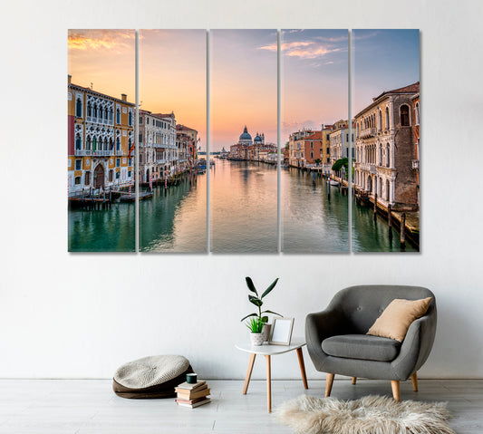 Famous Grand Canal in Venice Italy Canvas Print-Canvas Print-CetArt-1 Panel-24x16 inches-CetArt