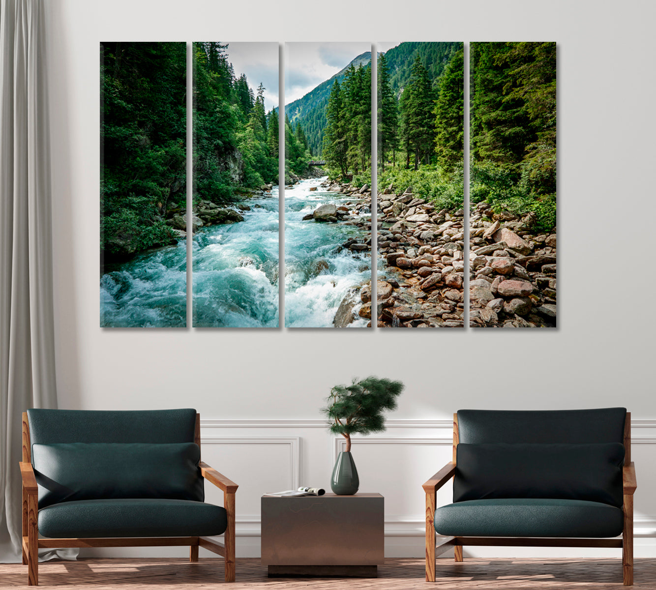 Krimml Waterfalls in High Tauern National Park Alps Nature Canvas Print-Canvas Print-CetArt-1 Panel-24x16 inches-CetArt