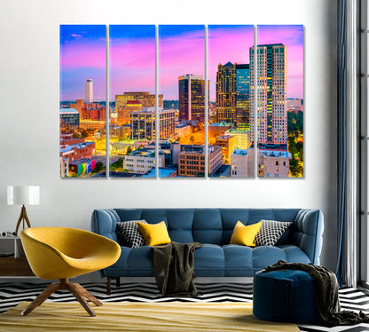 Birmingham City Alabama USA Canvas Print-Canvas Print-CetArt-1 Panel-24x16 inches-CetArt