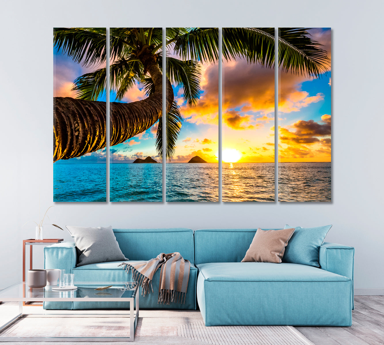 Sunrise over Hawaiian Islands Canvas Print-Canvas Print-CetArt-1 Panel-24x16 inches-CetArt