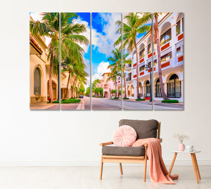 Palm Beach Florida USA Canvas Print-Canvas Print-CetArt-1 Panel-24x16 inches-CetArt