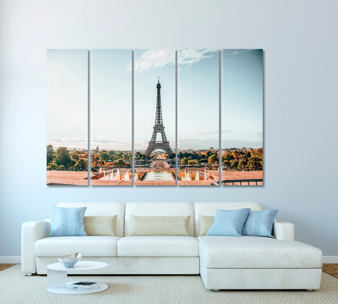 Eiffel Tower Paris France Canvas Print-Canvas Print-CetArt-1 Panel-24x16 inches-CetArt