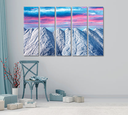 Pile of Salt with Purple Sunset Canvas Print-Canvas Print-CetArt-1 Panel-24x16 inches-CetArt