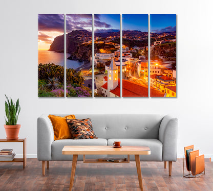 Camara de Lobos Madeira Island Portugal Canvas Print-Canvas Print-CetArt-1 Panel-24x16 inches-CetArt