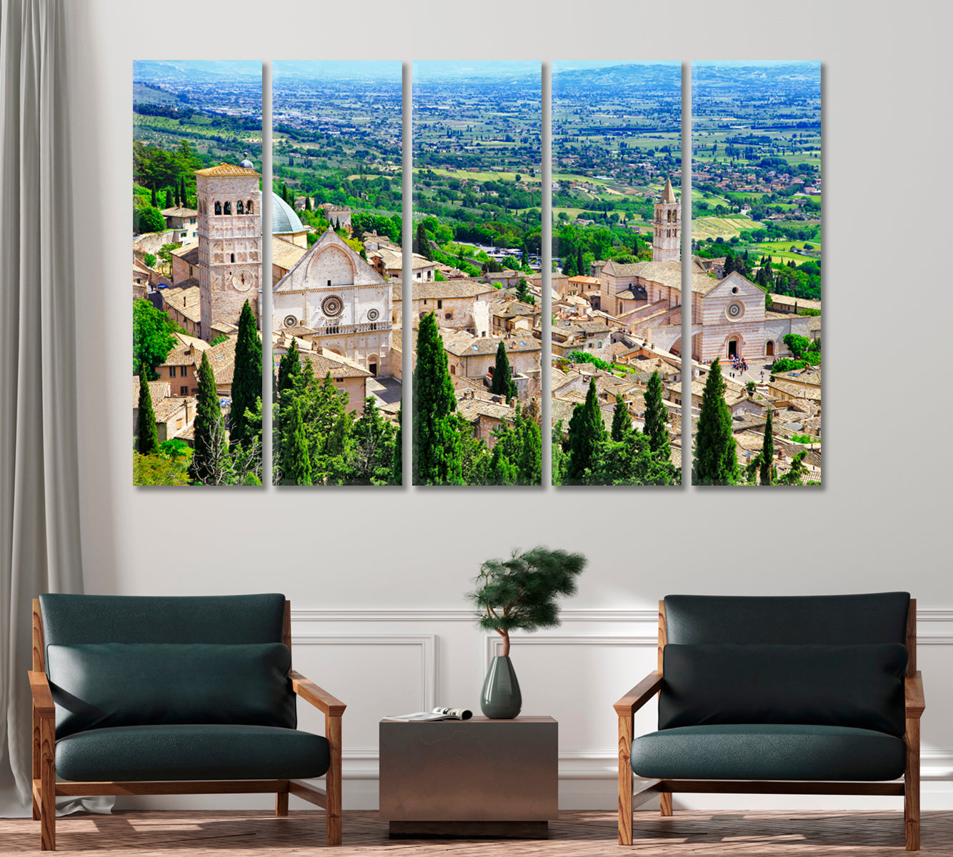 Medieval Assisi Town Umbria Italy Canvas Print-Canvas Print-CetArt-1 Panel-24x16 inches-CetArt