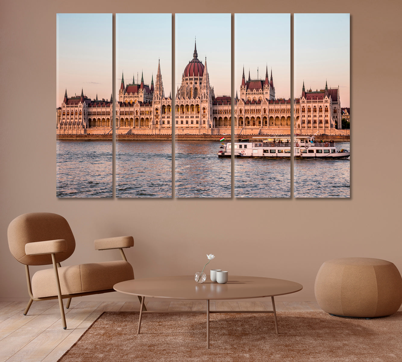 Parliament in Budapest Hungary Canvas Print-Canvas Print-CetArt-1 Panel-24x16 inches-CetArt