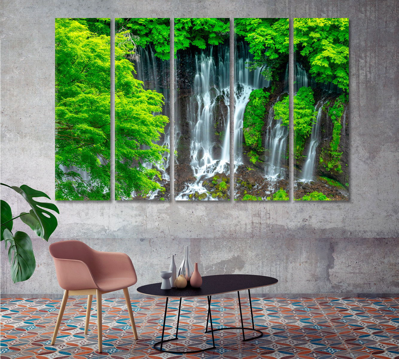 Shiraito Waterfall Japan Canvas Print-Canvas Print-CetArt-1 Panel-24x16 inches-CetArt