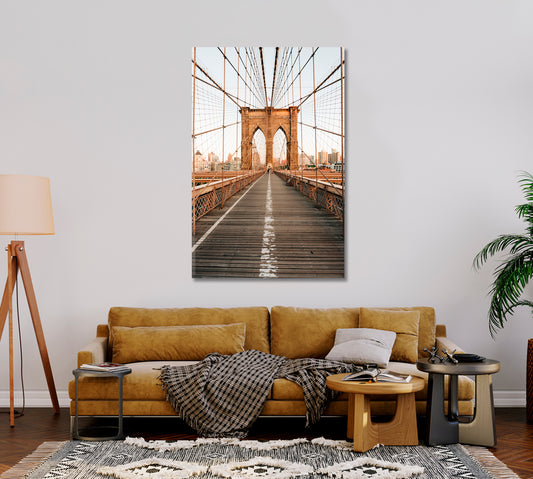 Brooklyn Bridge NYC Canvas Print-Canvas Print-CetArt-1 panel-16x24 inches-CetArt