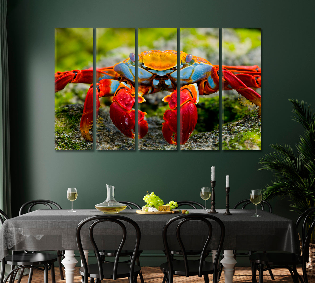 Crab Close Up Canvas Print-Canvas Print-CetArt-1 Panel-24x16 inches-CetArt