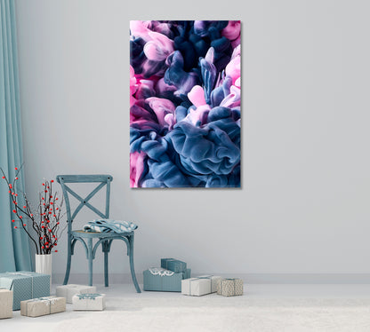 Abstract Gray and Pink Paint Splash Canvas Print-Canvas Print-CetArt-1 panel-16x24 inches-CetArt
