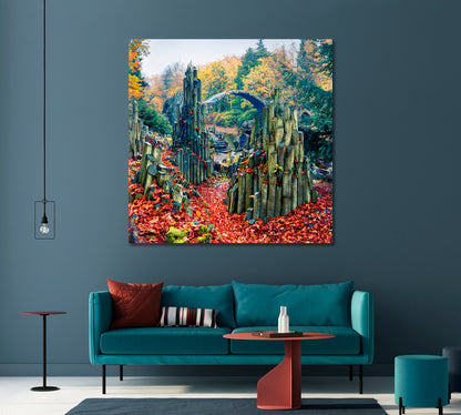 Azalea and Rhododendron Park Kromlau Germany Canvas Print-Canvas Print-CetArt-1 panel-12x12 inches-CetArt