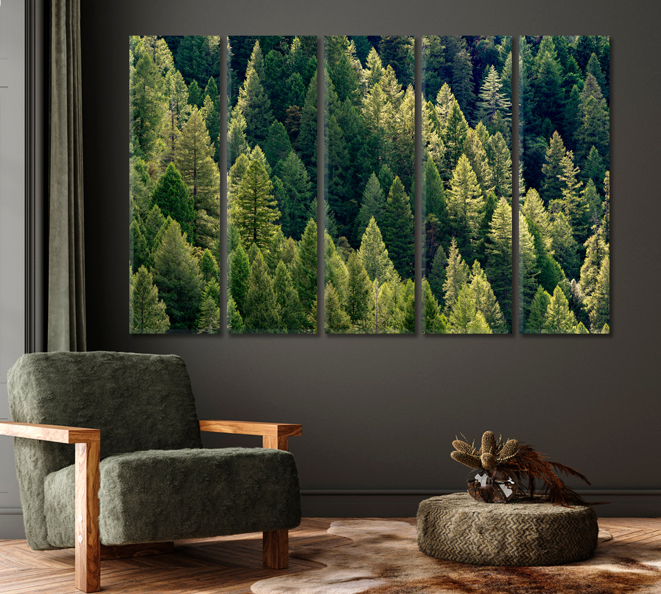 Amazing Dense Forest Canvas Print-Canvas Print-CetArt-1 Panel-24x16 inches-CetArt