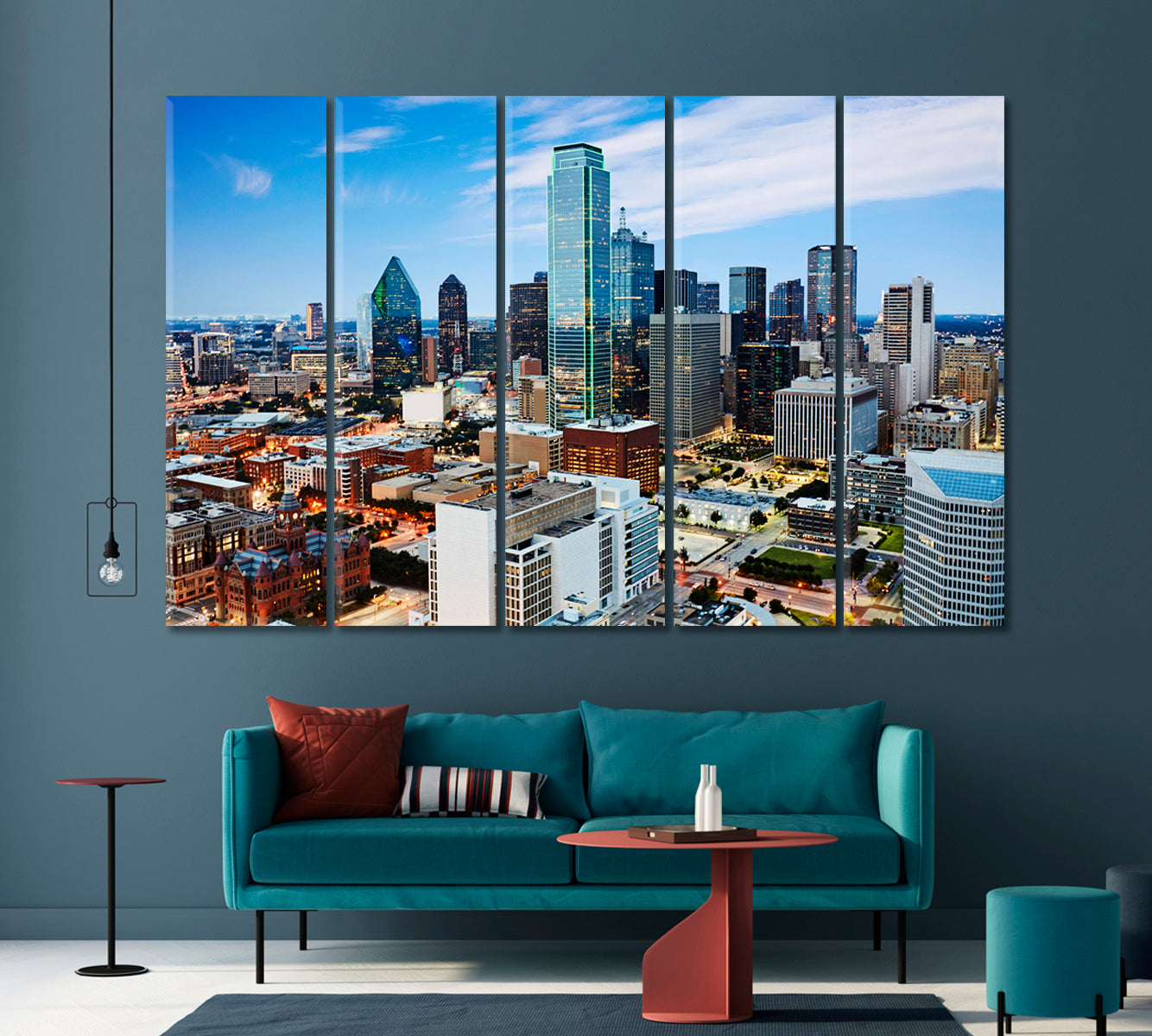 Dallas Financial Center USA Canvas Print-Canvas Print-CetArt-1 Panel-24x16 inches-CetArt