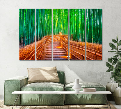 Bamboo Forest Kyoto Japan Canvas Print-Canvas Print-CetArt-1 Panel-24x16 inches-CetArt