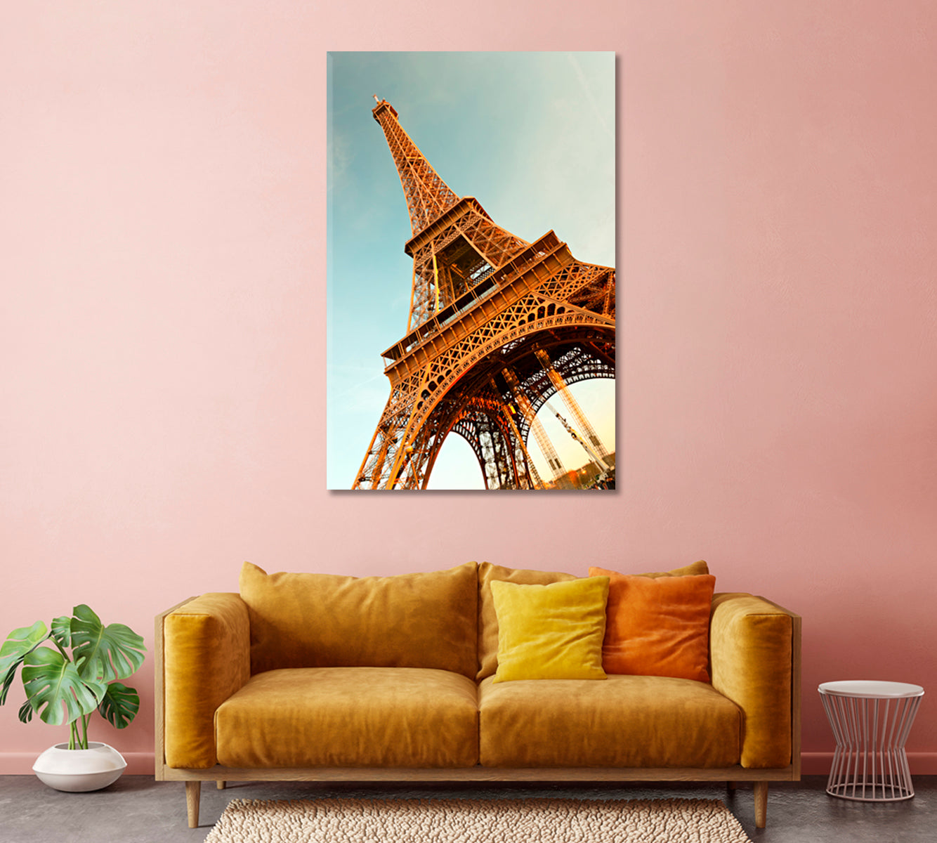 Eiffel Tower Paris Canvas Print-Canvas Print-CetArt-1 panel-16x24 inches-CetArt