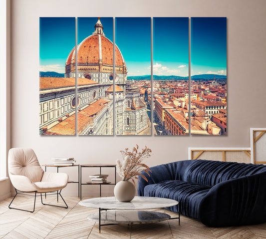 Santa Maria del Fiore Cathedral in Florence Italy Canvas Print-Canvas Print-CetArt-1 Panel-24x16 inches-CetArt