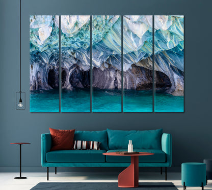 Marble Caves Lake General Carrera Chile Canvas Print-Canvas Print-CetArt-1 Panel-24x16 inches-CetArt