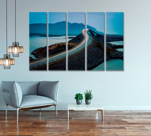 Atlantic Ocean Road Norway Canvas Print-Canvas Print-CetArt-1 Panel-24x16 inches-CetArt