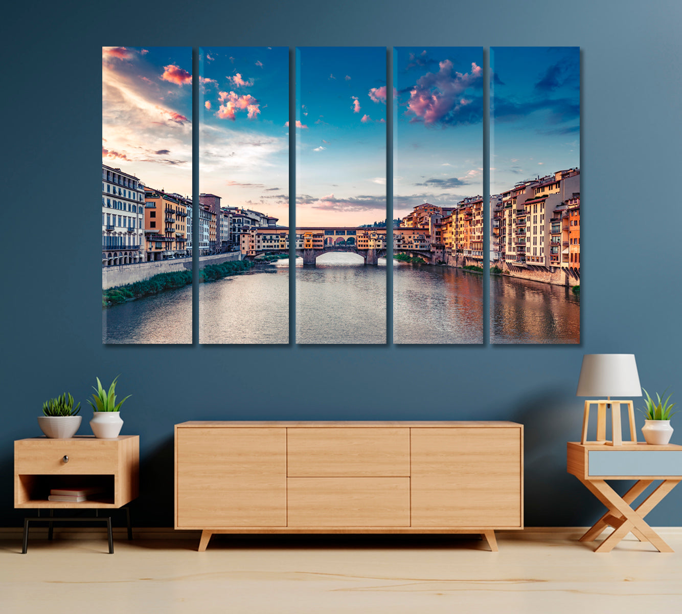 Ponte Vecchio Florence Italy Canvas Print-Canvas Print-CetArt-1 Panel-24x16 inches-CetArt