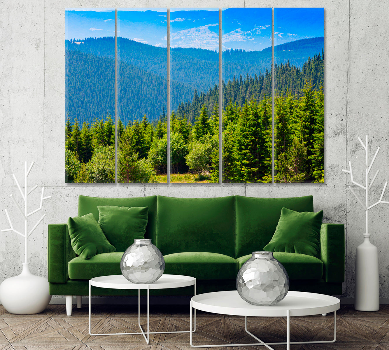 Aerial View of the Pine Forest Canvas Print-Canvas Print-CetArt-1 Panel-24x16 inches-CetArt