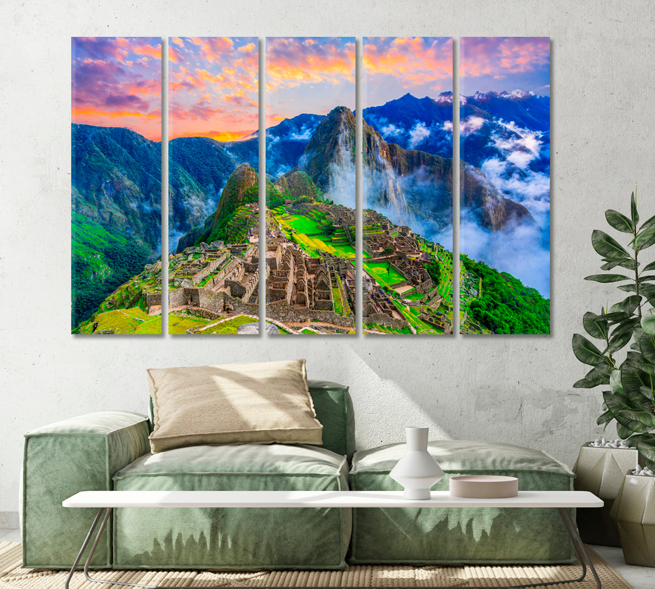 Machu Picchu Peru Canvas Print-Canvas Print-CetArt-1 Panel-24x16 inches-CetArt