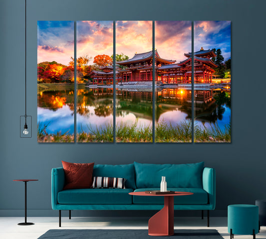 Byodo-in Buddhist Temple in Uji Japan Canvas Print-Canvas Print-CetArt-1 Panel-24x16 inches-CetArt