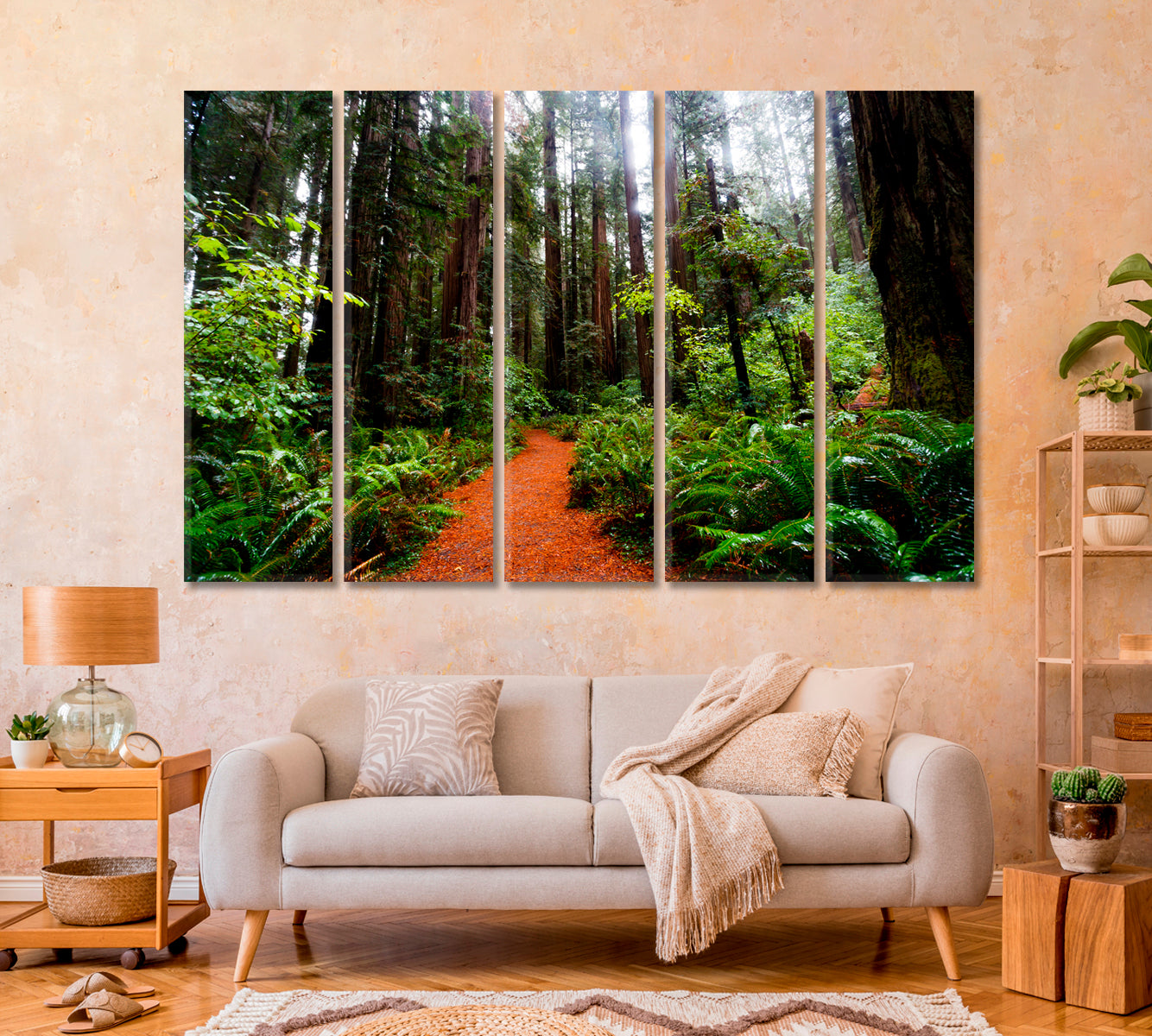 California Redwoods Canvas Print-Canvas Print-CetArt-1 Panel-24x16 inches-CetArt