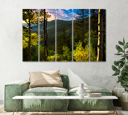 Rocky Mountains of Colorado Nature Landscape Canvas Print-Canvas Print-CetArt-1 Panel-24x16 inches-CetArt