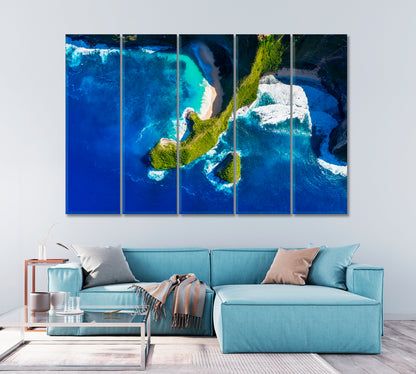 Kelingking Beach Bali Indonesia Canvas Print-Canvas Print-CetArt-1 Panel-24x16 inches-CetArt